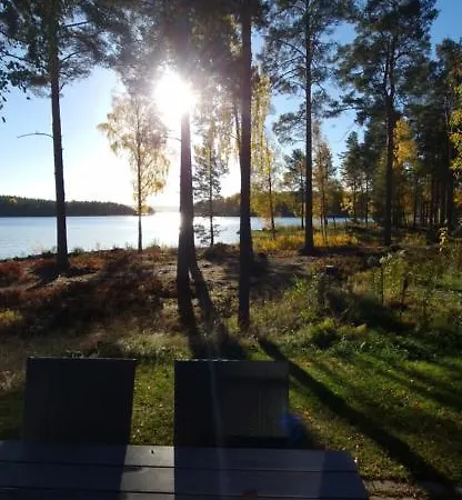 Lakeside Log Cabin Fraemby Udde Falun Exterior foto